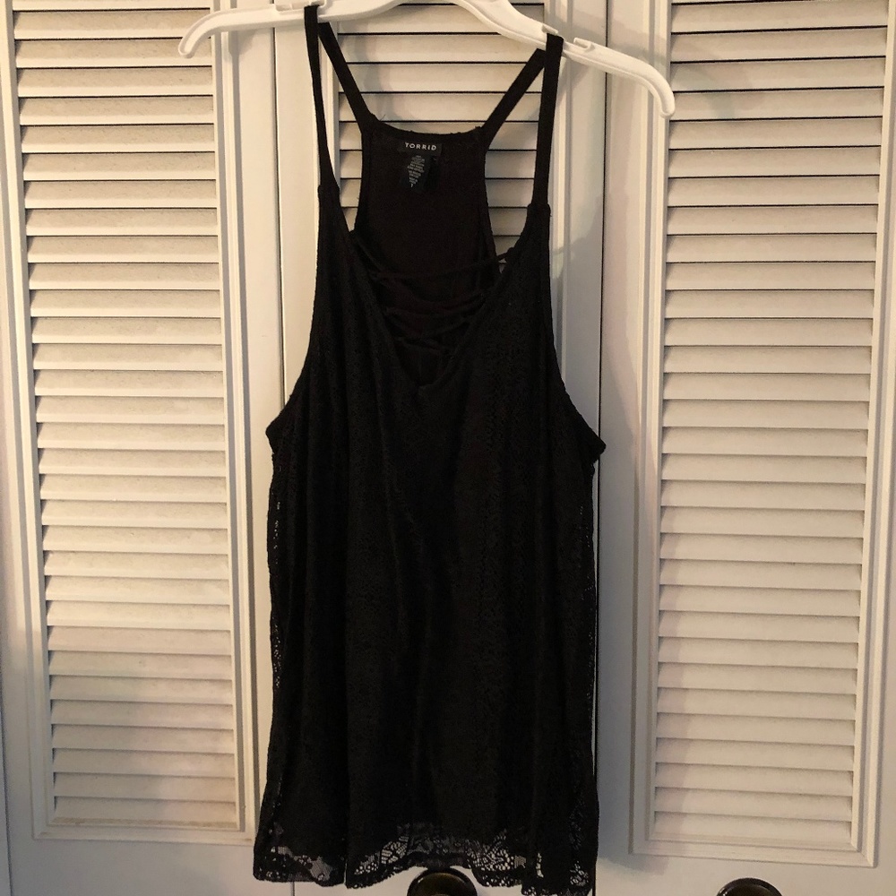 Black Torrid Razor Back Tank